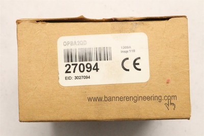 BANNER ENGINEERING OPPOSED-MODE PHOTOELECTRIC SENSOR BASE OPBA2QD