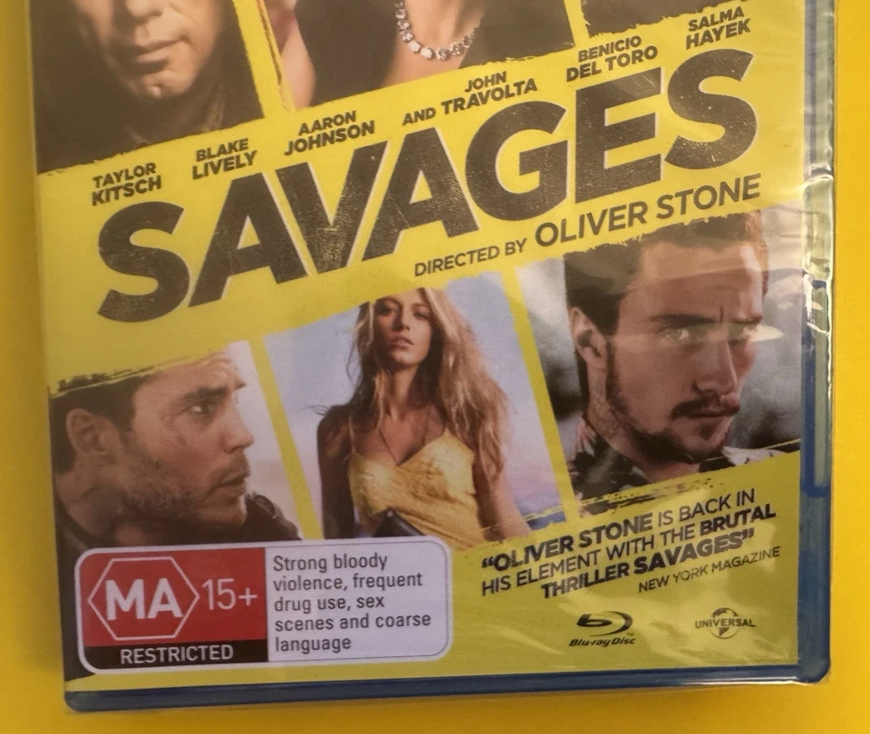 Savages🎬Oliver Stone⭐️UNCUT EXTENDED👏⭐️Travolta/Hayak/Lively🥇Br.NewBluXtras - image 3 of 4
