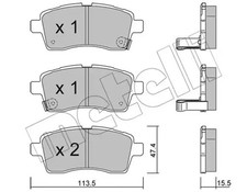 Plaquette de frein Suzuki IGNIS