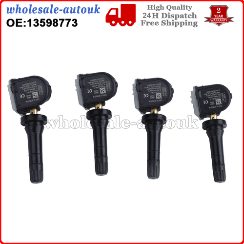 4PCS FITS VAUXHALL MOKKA / MOKKA X TYRE PRESSURE VALVE SENSOR 13598773 - Picture 2 of 10