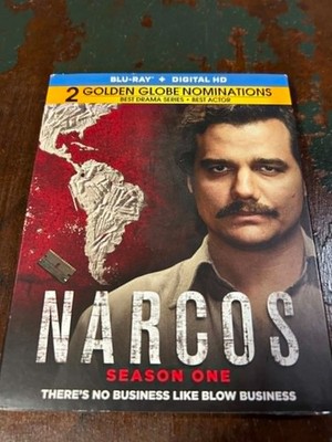 Narcos Season One Blu Ray w/ Slip Cover Sealed Brand New 2016