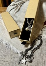 Bibi Bijoux Necklace & Bracelet Set Silver Tone Statement Jewellery Gift 