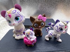 Shimmer  Shine 2.5" Figures Nahal Tiger and Barbie vet kitty E 