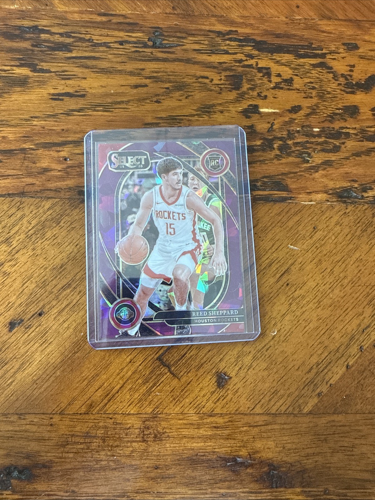 2024-25 Panini Prizm Select Reed Sheppard #299 Purple Cracked Ice /99