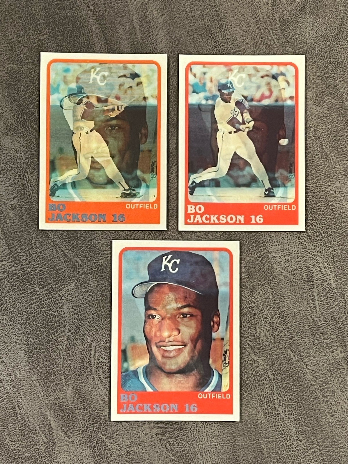 Lot of 3: 1988 Sportflics Bo Jackson #148 NM-MT Sharp! KC Royals Vintage!
