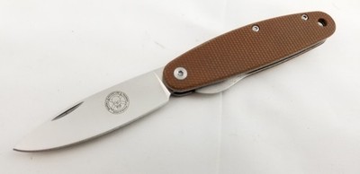 BRK Designed by ESEE Churp Linerlock Brown Micarta Folding Pocket Knife C2