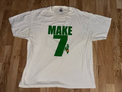 Vintage 7UP Soda ''Make 7 Up Yours'' Men s T Shirt Size XL Delta GUC Humor Summer