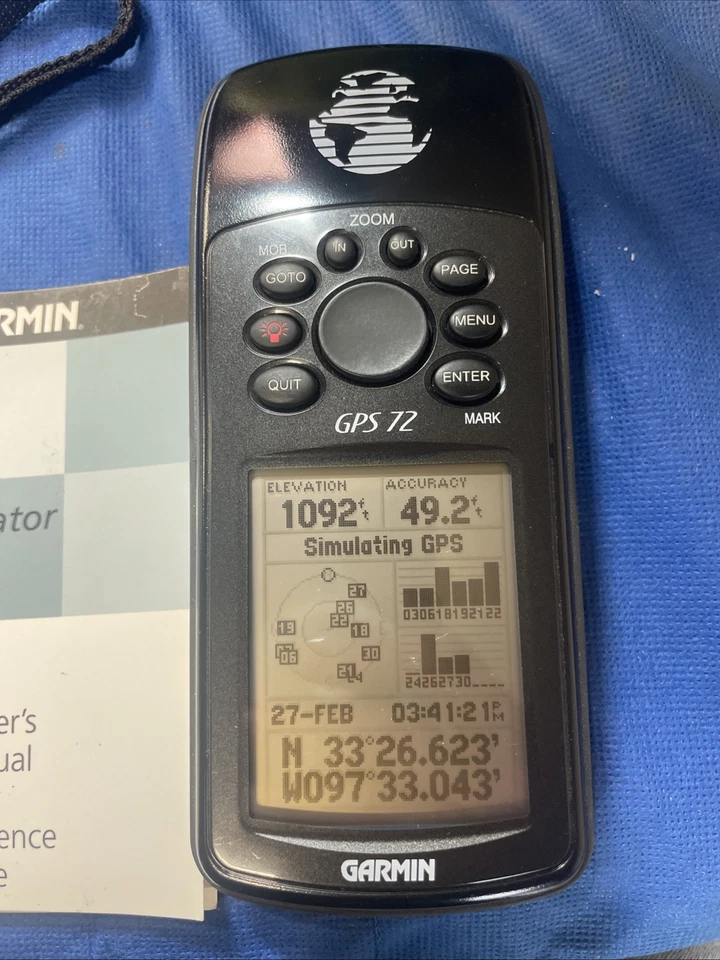 Garmin GPS72 Handheld GPS!  2.7" size, 120x160 resolution! Ground Ship to USA! - Image 2 of 4