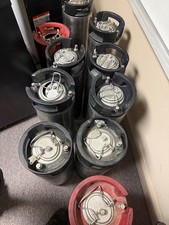 5 Gallon Ball Lock Dual Handle Keg with Pressure Relief Valve Lids