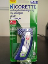 Nicorette Mini Lozenges Peppermint 4mg 20 ct  Exp: 01/2027