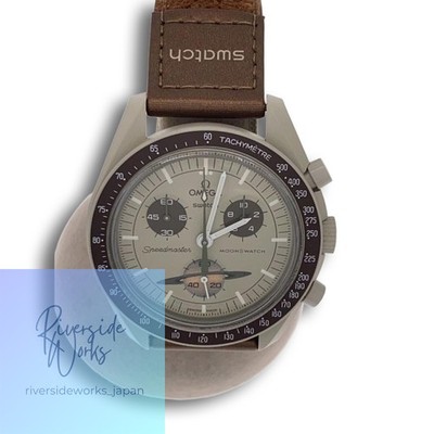 OMEGA Analog Leather Wristwatch CRM BRW SO33T100