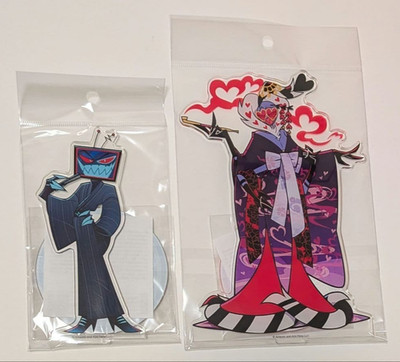 Hazbin Hotel Vox Valentino Acrylic Stand Kimono Japanese clothes ver. set of 2