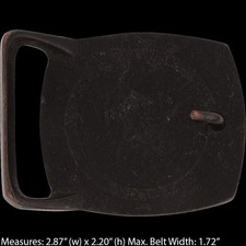 New Brass Tech Ether Guild Abstract Hippie Narcissus 70 NOS Vintage Belt Buckle