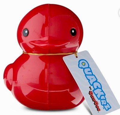 Quackerz Duck 5''x 3'' Red Container with Mystery Plush Inside By Dundee New