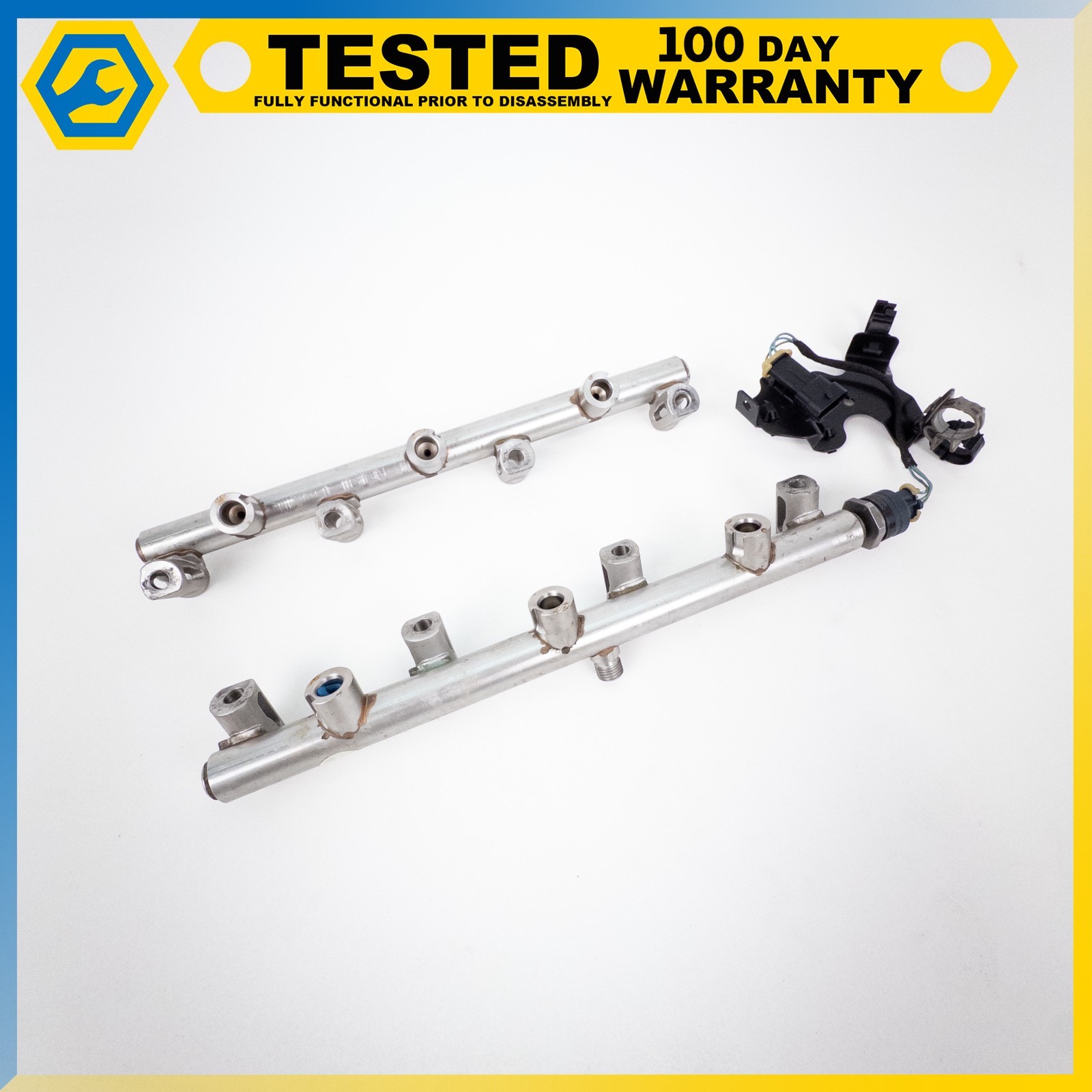 14-19 MASERATI QUATTROPORTE GHIBLI 3.0L FRONT LEFT & RIGHT FUEL RAIL SET OEM