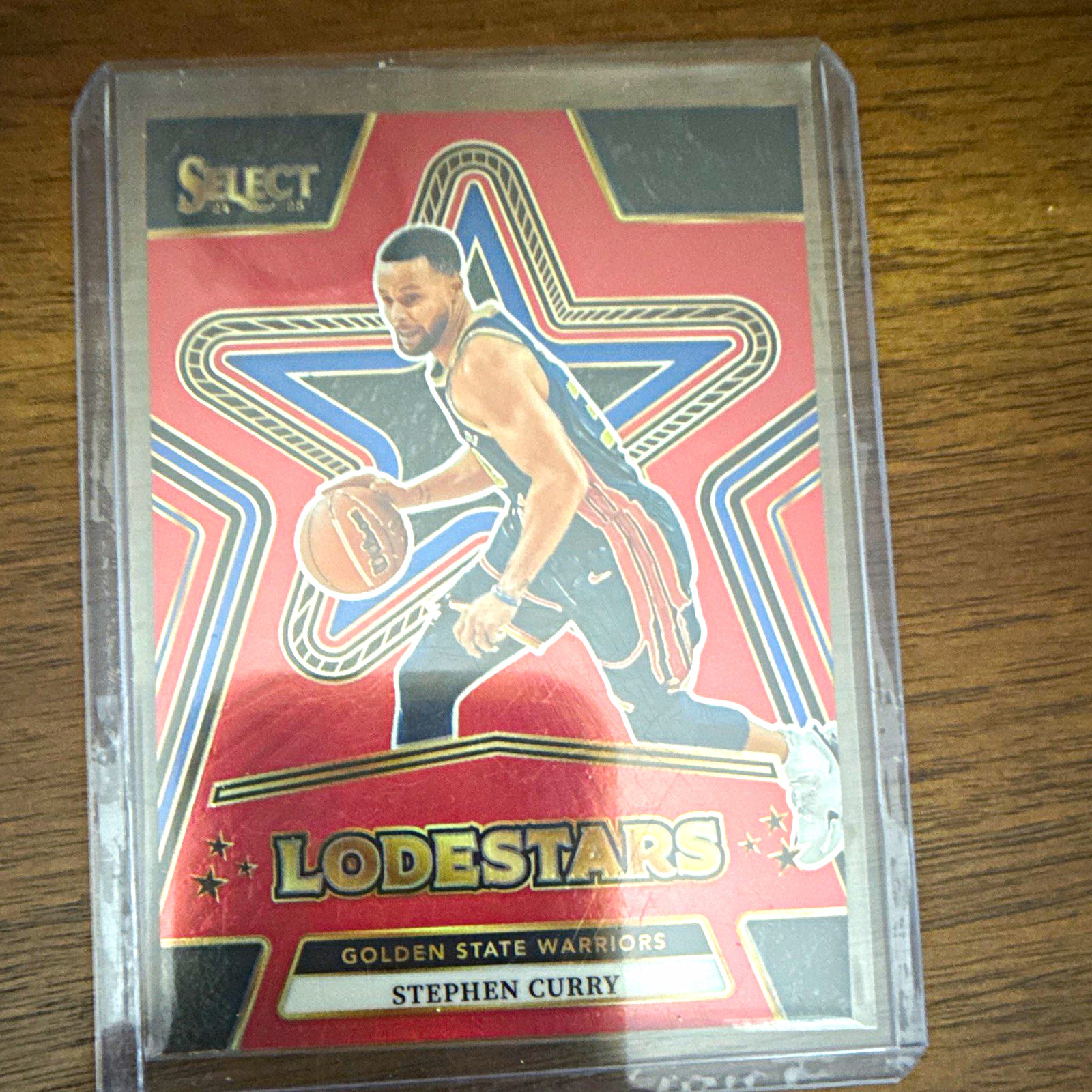 2024-25 Panini Select Stephen Curry Lodestars Red Prizm #14 Warriors