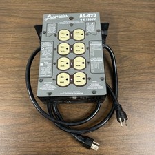 Lightronics AS-42D 4X1200W Portable Dimmer    MISSING 1 FUSE CAP - Untested