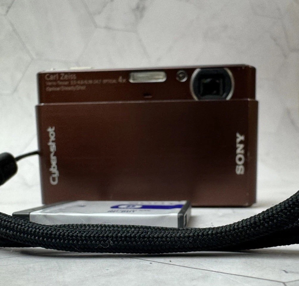SONY Cyber Shot DSC-T77 10.1MP Vintage Digital Camera Brown