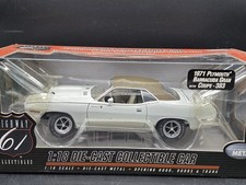 Highway 61 1971 Plymouth Barracuda Gran Coupe 383 Cuda 1:18 Diecast Car 50726