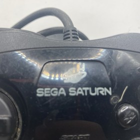 Sega Saturn OEM Wired Controller MK-80116 Black Original Gamepad UNTESTED