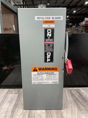 GENERAL ELECTRIC TH3363 HEAVY DUTY FUSIBLE SAFETY SWITCH 100A 600V #110B161PR3
