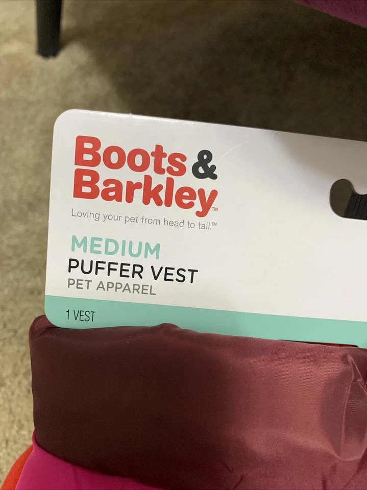 Abrigo Chaleco Boots & Barkley Rosa Puffa Perro Talla MEDIANO Foto 4 de 4