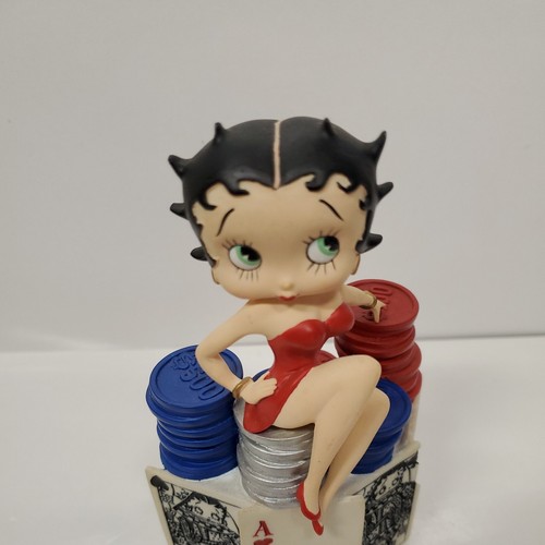 San Francisco Music Box Company Betty Boop Lucky Lady statuina da gioco - scheggiata - Foto 5 di 11