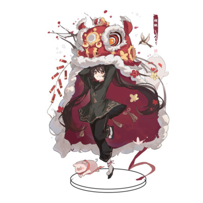 Genshin Impact Hu Tao Acrylic Stand Figure Foundation HD Desk Collection Gift #2