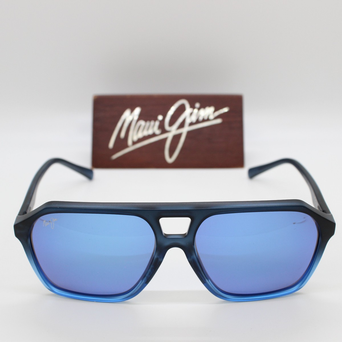 NEW Maui Jim Wedges Polarized Sunglasses Blue Hawaii Glass Lens