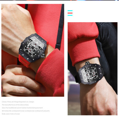 Tape BINBOND Full Automatic Hollow Wristwatch Men Full Fashion Men's Watch