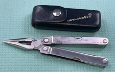 Leatherman Tool PST w/Leather Sheath Multi-tool Knife 06/93 - Retired