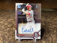 2022 Bowman Chrome 1st Elijah Cabell On Card Autograph Auto #CPA-EC Cardinals