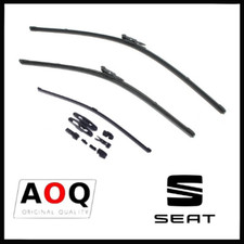 KIT 3 SPAZZOLE TERGICRISTALLO SEAT IBIZA, LEON, TOLEDO Tutti i Modelli FLAT