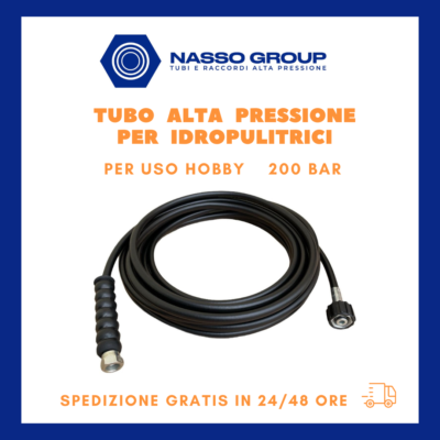 #ad TUBO PER IDROPULITRICE HOBBY UNIVERSALE ANNOVI LAVOR WASH VALEX KARCHER 200 BAR EUR 45.00
