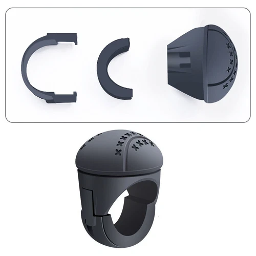Black Universal 360° Rotation Car Steering Wheel Booster Ball Auto Accessories - Bild 14 von 16