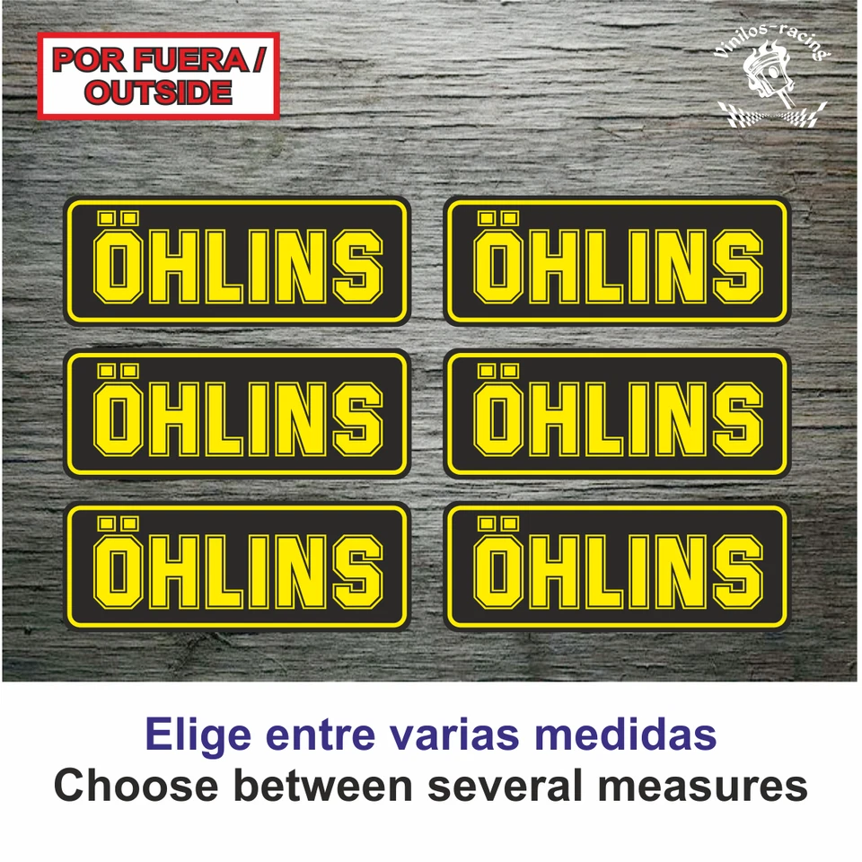 Sticker Vinilo Decal Vinyl Aufkleber Adesivi Autocollant Ohlins Suspension NGS