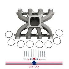 Single Plane Mid-Rise Intake Manifold W/Gasket 300-132 For S1 LS2 LS6 2500-7000