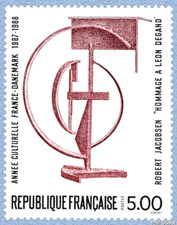 TIMBRE France 1988 N° 2551 ** ( Robert Jacobsen Hommage à Léon Degand  ) TBE