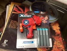 New Zuru X SHOT Micro Dart Blaster 6 darts