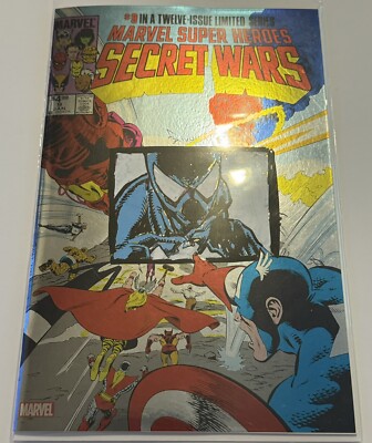 MARVEL SUPER HEROES SECRET WARS #9 Remark & Signed Cover By Eskivo With COA 1/1