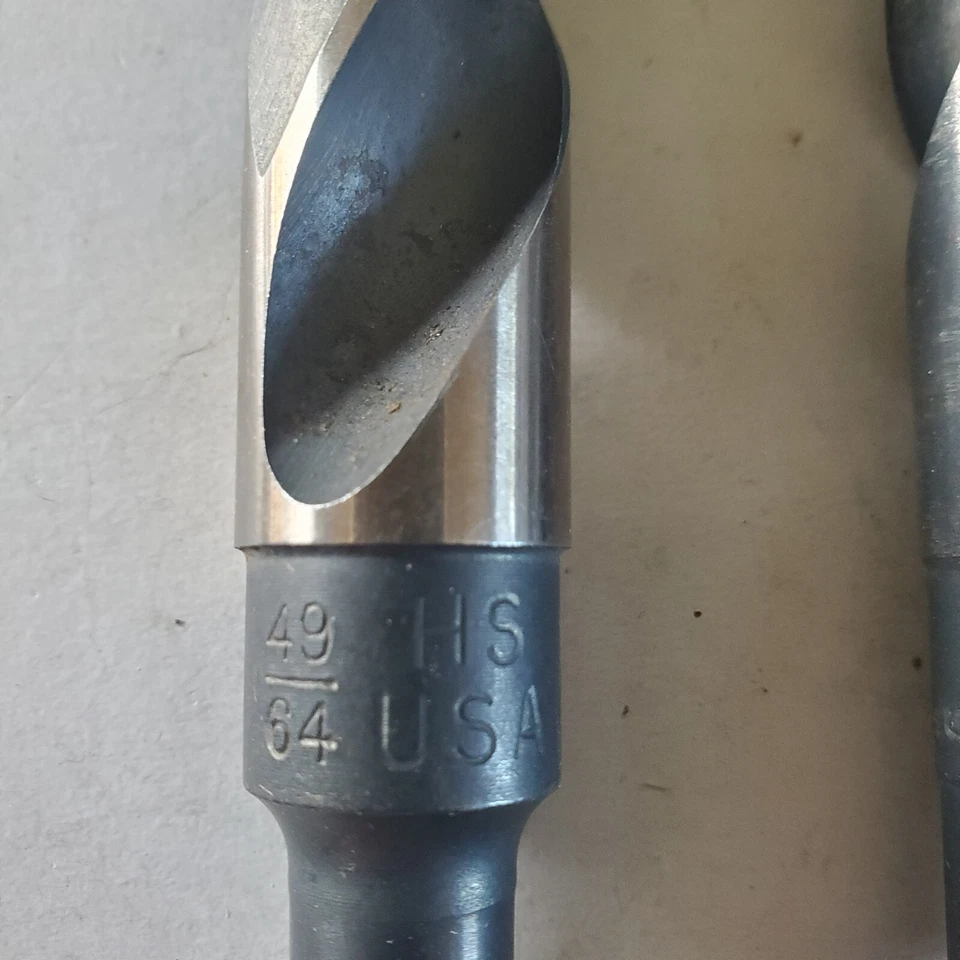 5-ct. Misc. Brocas 49/64, 9/16, 25/64, 21/64, #7. HT#408 Foto 2 de 4