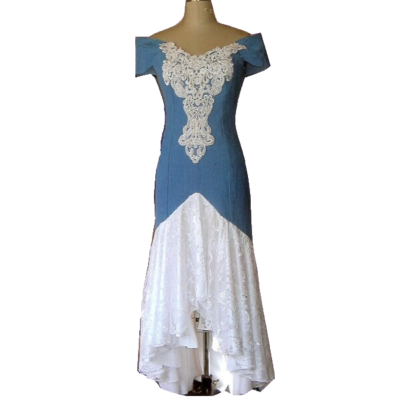 denim with lace dress Women's Charlene Smocked Dress | Color: Navy Multi