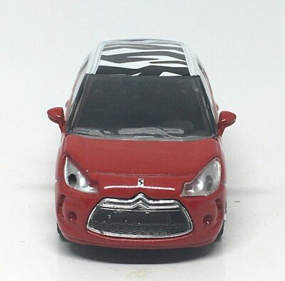 Norev Citroen DS3 Dark Red with Zebra Roof 1/64 (3