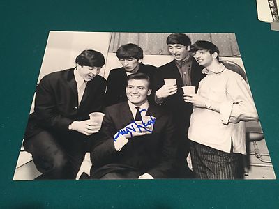 Billy J Kramer Signed Autographed 11x14 with the Beatles McCartney Lennon Ringo 