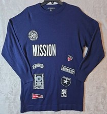 Forever 21 Womens L Instagram Blogger Sweater Multi Patched Stretchy Dress HTF 