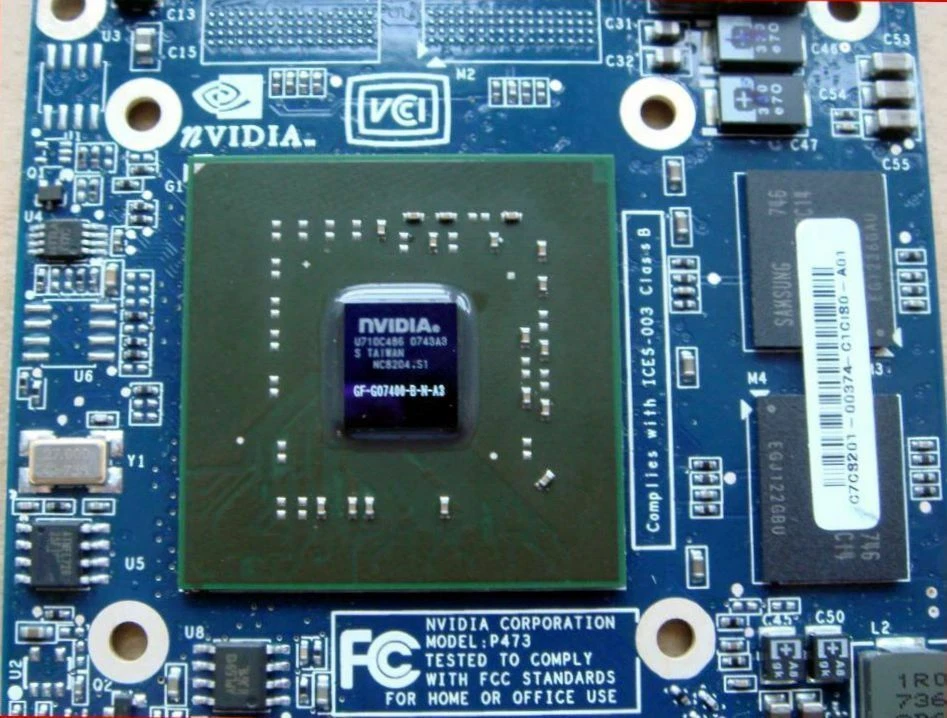 nVidia Geforce GF EN7400 Go7400 DDR3 128MB MXM I II 2.0 VGA Video BD Graphics - Image 4 of 4