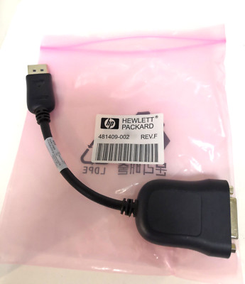 6x Original HP Foxconn Display Port auf DVI Adapter Kabel 481409-002