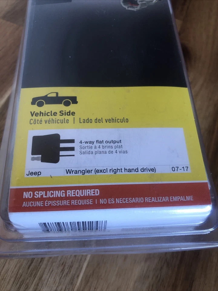 Conector de fiação Curt Trailer engate 55124 para Jeep Wrangler Wrangler Unlimited - Imagem 4 de 4