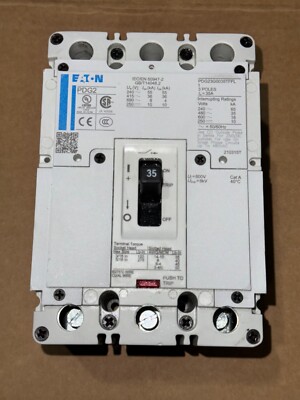 NEW EATON PDG2 PDG23G0035TFFL 3 Pole 35 Amp 600V Circuit Breaker PDG23G0035 NTO