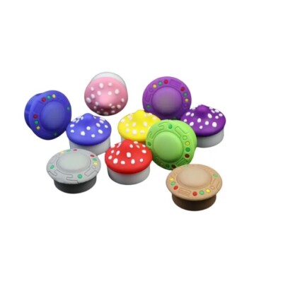 10- 5ml Multi-Color Mixed Pack Of Silicone Wax Containers,Non-stick Oil Jars